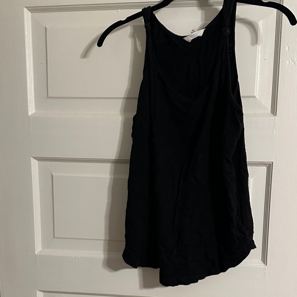 Time and Tru Black Tank Top